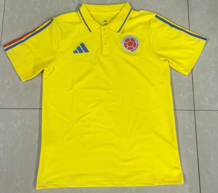 AAA Quality Colombia 25/26 Yellow Polo Shirt